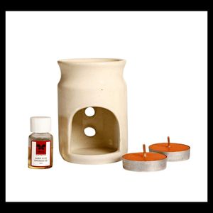 Ceramic Oil Burner Diffuser with Candle
