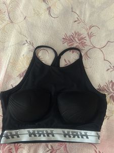HRX Black Sports Bra - Size M