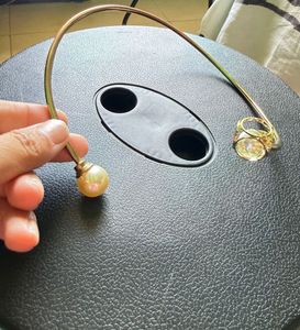 Elegant Pearl &amp; Crystal Choker Necklace