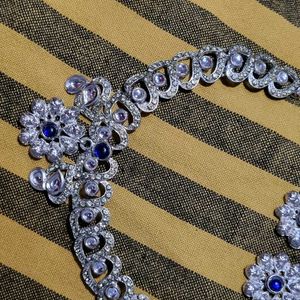 Sparkling Stone Necklace and Earring Set