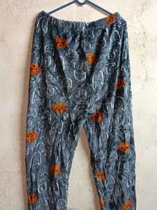 Trendy Fleece Fashion Lower Night Suit Multicolour