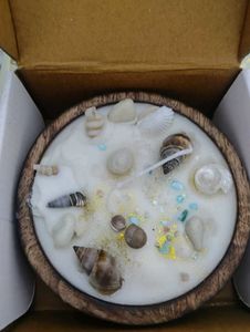Ocean Breeze Seashell Candle