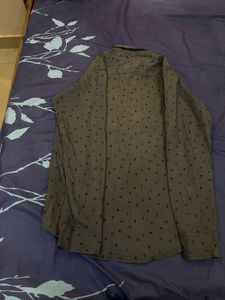 Patterned Button-Down Shirt