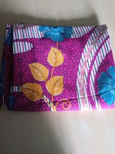 Vibrant Floral Print Saree