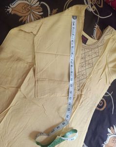 Clever Girl Embroidered Kurti - Size L