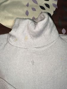 Light Blue Turtleneck Sweater