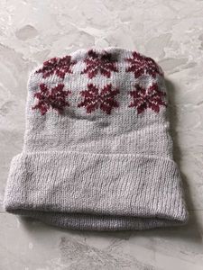 Cozy Snowflake Knit Beanie