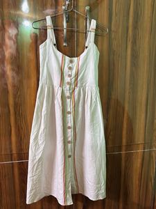 Chic Striped Button-Up Summer Dress