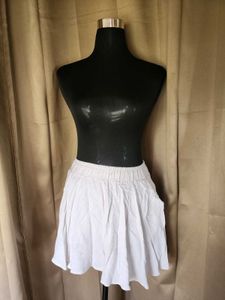White Skater Skort