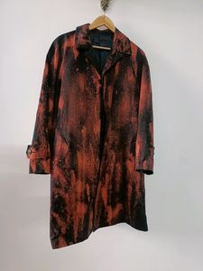 Red Black Trench Coat