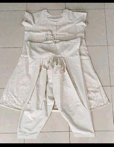 New Unused Ladies Cotton Dress With Embroidery