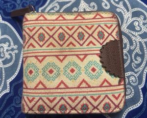 Boho Pattern Zip Around Wallet