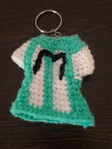 Crocheted T-Shirt Keychain