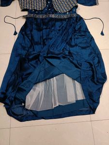 Blue Gown With Jacket