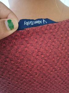 Sparkling Red Fit &amp; Flare Dress