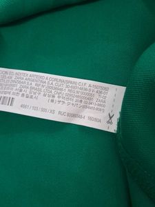 Zara Chic Green V-Neck Mini Dress