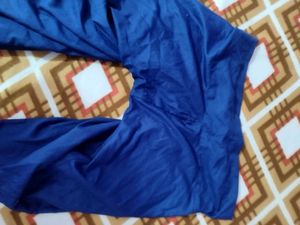 Elegant Blue frock Salwar set with Pink Embroidery