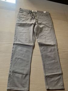 Men's Grey Casual Pants