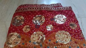 Beautiful multi colour Bandhani Saree