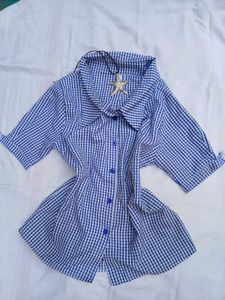 🤠korean blue shirt🤠