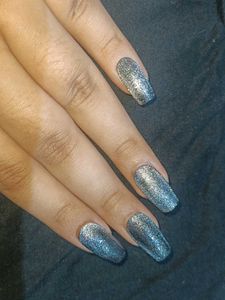 Black Cat-Eye Press-On Nails