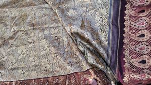 Gorgeous  Olive With Golden Mix. Pure Silk Saree