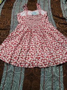 Cute Floral Print Mini Dress