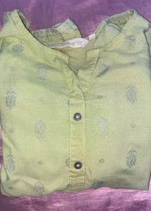 Green Printed Top