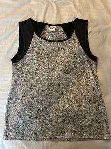 Stylish Heathered Grey Tank Top