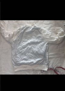 ZARA Men's White Bomber Jacket