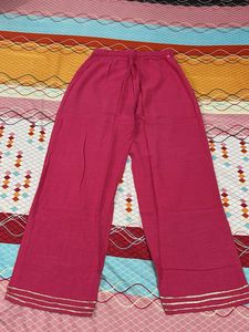 Pink Printed Kurta and Pant Set