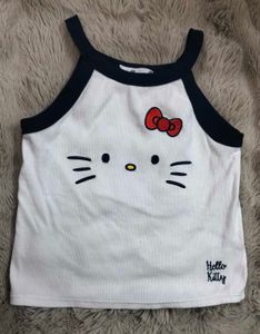 hello kitty fitted crop top xxs
