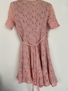Peach Lace Dress