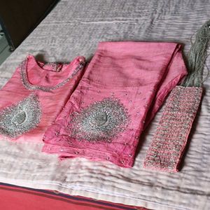 Elegant Pink Kurti Set