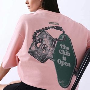 Pink oversized Graphic T-Shirt