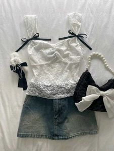 y2k Cute Lace Tank Top