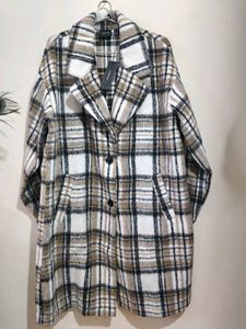 Vero Moda Plaid Coat - Stylish and Warm