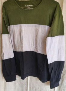 Men's Color Block Long Sleeve T-Shirt