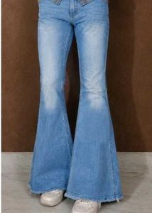 Bell Bottom Blue Denim Jeans