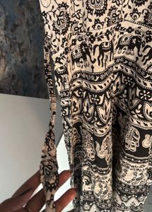 Elephant Print Maxi Dress