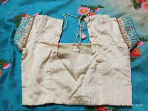 Elegant Embroidered Saree Blouse