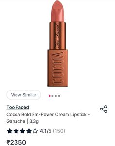 Too Faced Lipstick - Ganache