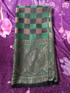 Elegant Green & Brown Patterned stole