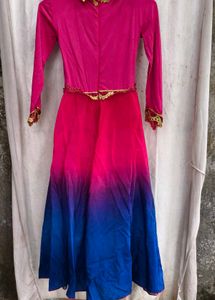 12238. Stunning Ombre Ethnic Gown