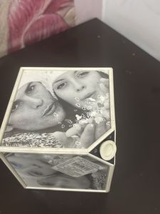 Unique Multi-Photo Cube Display rotatable