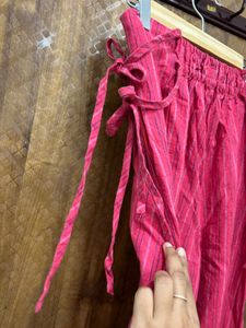 Free People Striped Wide Leg Pants(Brand new )