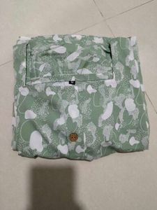 Sage Green Floral Print Midi Dress