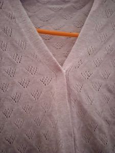 beige Knit Cardigan with Pockets