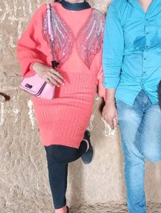 Winter Wear One Piece With Beautiful Work Jack