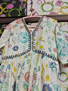 Boho Floral Print Kurta